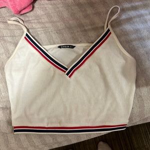 Cute red white and blue top